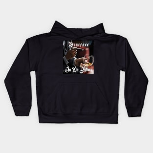 Scarface in Da house t shirt artwork Kids Hoodie